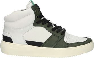Blackstone DWAYNE - YG02 OFF WHITE GREEN - HIGH SNEAKER