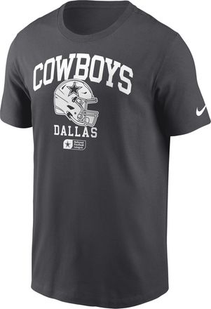Nike Dallas Cowboys Helmet Essential Nike Mens NFL T-Shirt in Grey | N19906F7RD-5F1