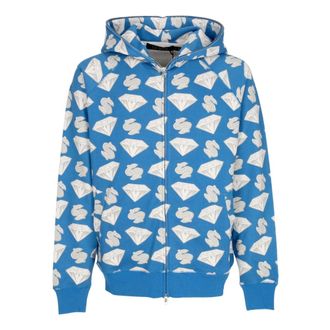 Billionaire Boys Club Lichte Sweatshirt Heren Rits Heren Diamonds & Dollars Rits Hoodie Blauw - Heren - Vesten met rits - Blauw - L - Katoen - Hoodies & sweatvesten