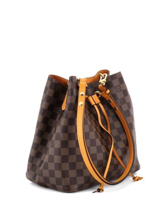 Louis Vuitton NeoNoe Damier leren MM bucket-tas - Bruin