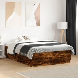 vidaXL Giroletto Rovere Fumo 120x190 Cm In Legno Multistrato - Vidaxl