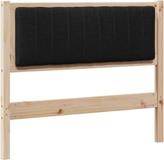 vidaXL Cabecero Tapizado Marr&oacute;n 100 Cm Madera De Pino Macizo Vidaxl