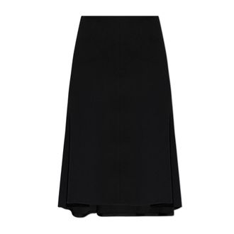 Jil Sander Midi Skirts, female, Black, Size: XS Asymmetrical Skirt