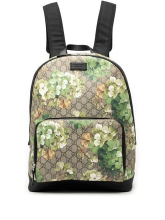 Gucci 2016-2025 Medium GG Supreme Blooms Eden backpack - Brown