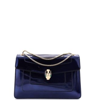 Bulgari Serpenti Forever Shoulder Bag Patent Medium