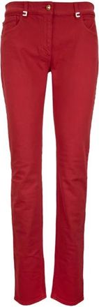 Elisabetta Franchi Skinny Jeans - Dames - Slim Fit Jeans - Rood - W25 - Katoen - Jeans