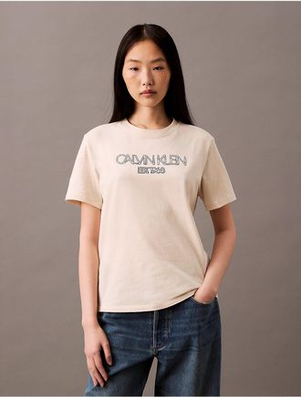 Calvin Klein Jeans Calvin Klein Womens Calvin Klein Logo Classic Tee - White - XS