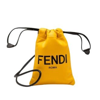 Fendi Pre-owned Mini Bags, female, Yellow, Size: ONE SIZE Pre-owned Vintage Pouch