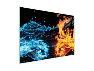 OEM Piastra Protettiva In Vetro Per Stufa 70x52 Fire