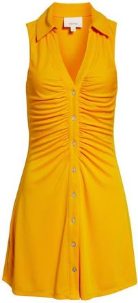 Cinq &agrave; Sept Melinda Sleeveless Minidress in Saffron at Nordstrom, Size 10