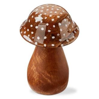 Tag Dottie Mushroom Decorative Object Lg Natural Enamel Mango Wood Spring in Brown at Nordstrom
