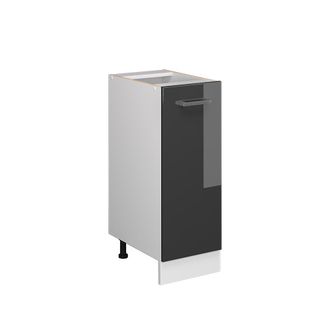 Vicco Mueble Bajo Universal R-line, Antracita Alto Brillo, 30 Cm Con Puerta, Sin Encimera Vicco