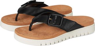 Vionic Uptown Marin Womens Wedge Shoes Black Leather : 7.5 W