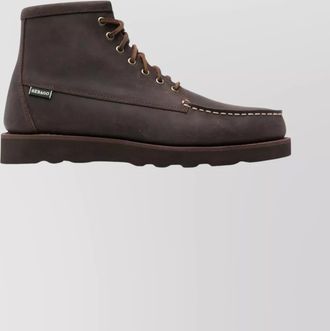 Sebago suede ankle boots with round toe design