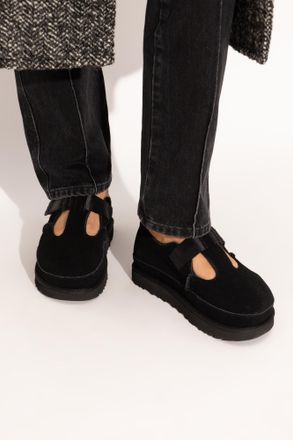 UGG Suede Shoes W GOLDENSTAR MARY JANE, Womens, Black