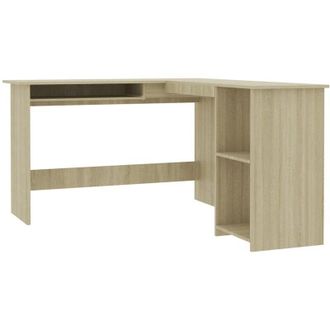 vidaXL Vidaxl - L-Shaped Corner Desk Sonoma Oak 120x140x75 cm Engineered Wood