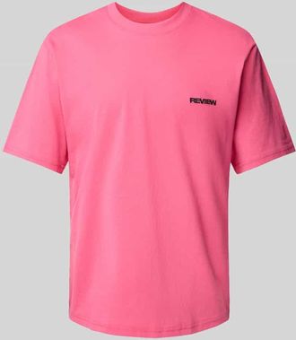 Review T-Shirt mit Rundhalsausschnitt in Pink, Gr&ouml;&szlig;e XL