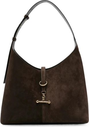 Strathberry Tassen, Dames, Bruin, ONE Size, Leer, Kite Hobo 465