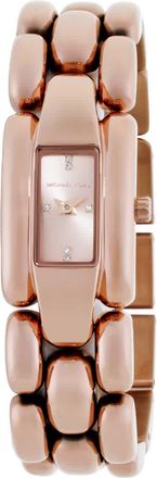 Michael Kors Hally Quartz Rose Gold Dial Ladies Watch MK4954