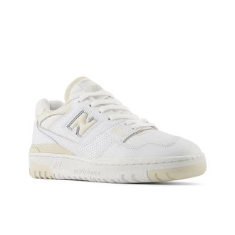New Balance Womens New Balance 550 BBW550BK Sneakers White Yellow Lifestyle Shoes TF8798