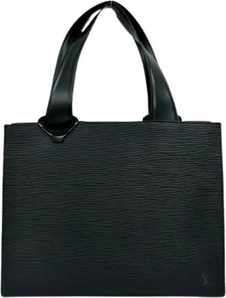 Louis Vuitton Pre-owned Tote Bags, female, Black, Size: ONE SIZE Pre-owned Gemo Epi Leather 2way Bag