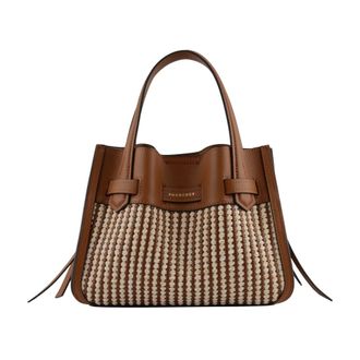 Pourchet Dames, Tassen, Bruin, Maat: ONE Size Katoen