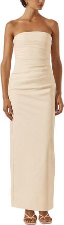 Shona Joy Lani Strapless Draped Maxi Dress