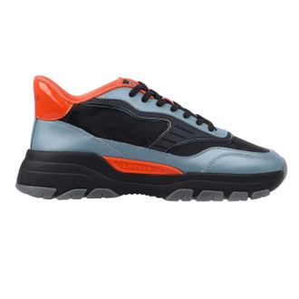 Lavair Heren Pacific 2.0 Leren Chunky Platte Sneakers (Blauw)