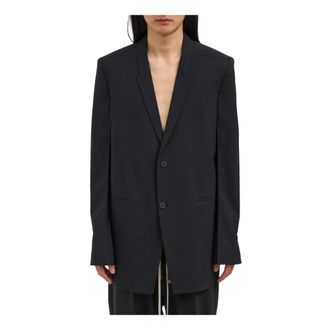 Rick Owens Blazers, male, Black, Size: L Concordian Jacket