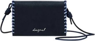 Desigual Dames Schoudertas Zwart Automatische Knopen - Dames - Schoudertassen - Zwart - ONE Size - Tassen