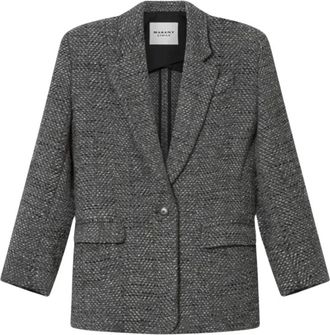 Isabel Marant Parly Jacket - Dames - Blazers - Grijs - XS - Wol - Jassen