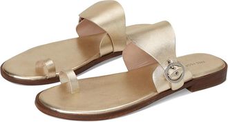Free People Barcelona Slip On Sandal Womens Wedge Shoes Gold Metallic : EU 36.5 (US Womens 6.5) M
