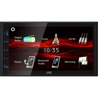 JVC Kw-m180dbt - Receptor Multimedia Av Digital De 17,3 Cm (6,8) Con Arranque R&aacute;pido Y Usb Android (4x45w, Dsp, Dab+/fm, Bt, 3 Pre-salidas 2v, Usb, Contro