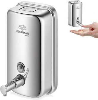 OEM Dispensador De Jab&oacute;n Mural De Acero Inoxidable De 1000 Ml Con Pulsador Para Ba&ntilde;o Y Cocina