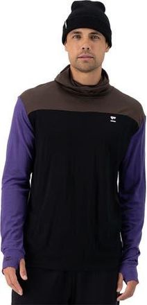Mons Royale Yotei Powder Hoodie - Mens in Violet/cedar/black at Nordstrom, Size Small