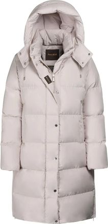 Moorer Cappotto trapuntato con cappuccio - Bianco