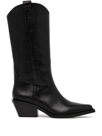 Miss Sixty pointed-toe boots - women - Calf Leather/Calf Leather/Rubber/Calf Leather - 36 - Black
