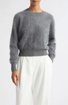 Toccin Talullah Cashmere Crewneck Sweater in Steel Melange at Nordstrom, Size Xx-Small