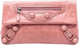 Balenciaga Pre-owned Clutches, female, Pink, Size: ONE SIZE Pre-owned Motocross Giant 21 Envelope Clutch