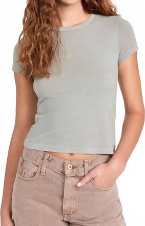Slvrlake Denim Baby Tee In Forest Green