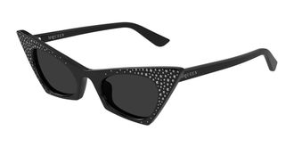 Alexander McQueen AM0557S 005 Womens Sunglasses Black Size 48