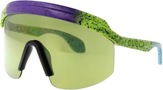 Gucci Stijlvolle Zonnebril - Dames - Zonnebrillen - Groen - ONE Size - Accessoires