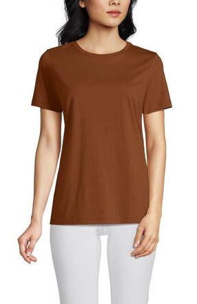 Lands End Relaxed Supima Cotton T-Shirt in Rich Ginger Brown at Nordstrom, Size X-Large P