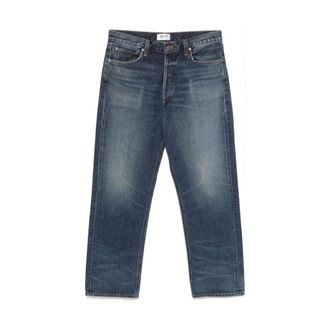 A Gold E Regenerative Cotton Denim Stonewashed Jeans