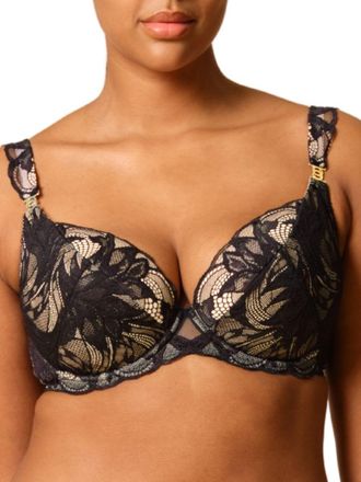 Gossard Womens Lace Soir&eacute;e Padded Plunge Bra - Black polyamide - Size 36FF