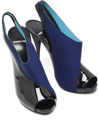 Pierre Hardy 120mm patent-leather slingback pumps - Black