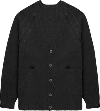 Undercover Cardigan con maniche raglan - Nero