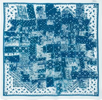 Zadig&Voltaire Blondie 85 Denim Print Bandana Silk Scarf in Flash at Nordstrom