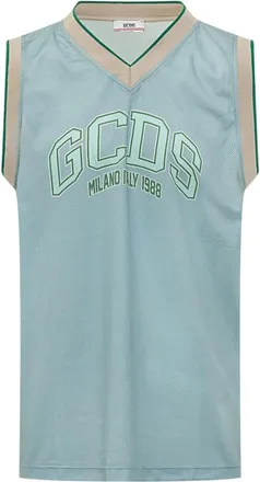GCDS Logo Lounge Tank - Heren - Sportshirts - Veelkleurig - L - Katoen - Fitness
