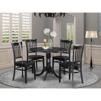 East West Furniture 5 Pc Kitchen Table set-Table and 4 Kitchen Chairs